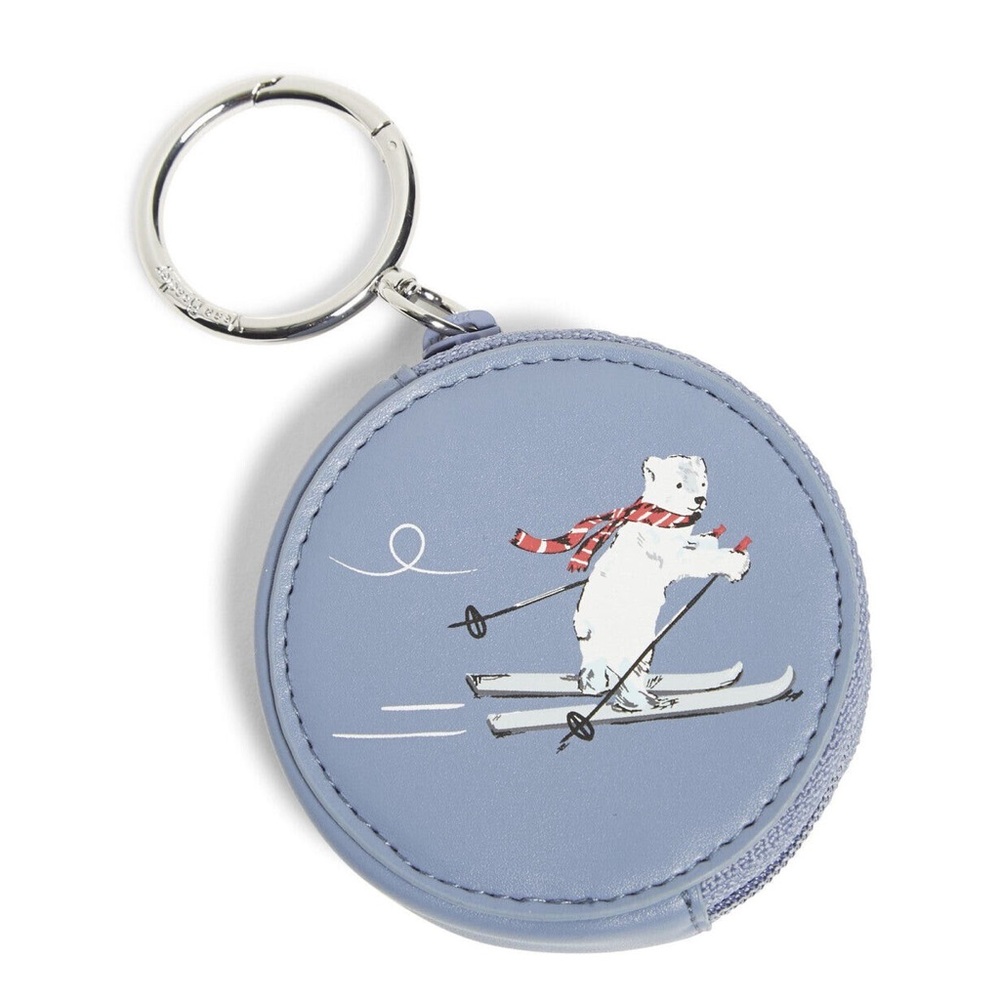 Vera Bradley Polar bear bag charm keychain coin pouch